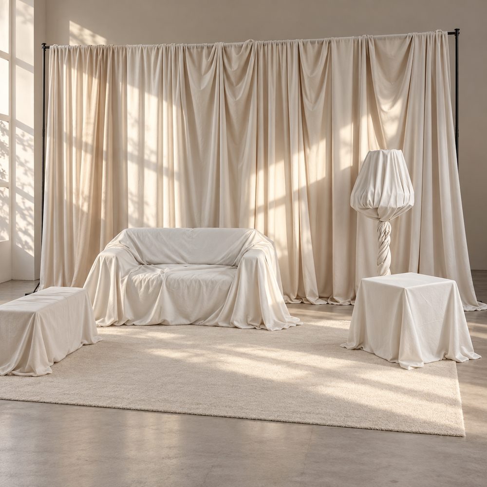 Set Lounge blanco — diseño referencial